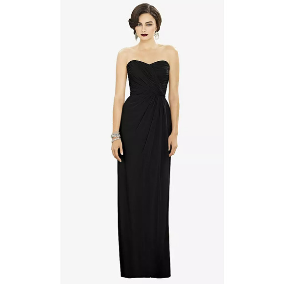 NEW! Dessy Collection Size 4 Strapless Sweatheart Chiffon Dress $284 msrp !24-1 - Picture 2 of 10